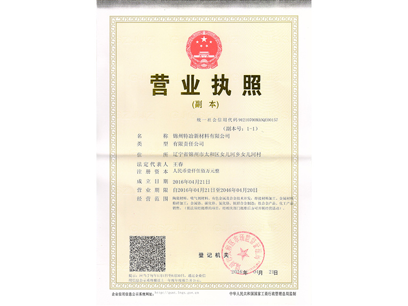 Corporate business license