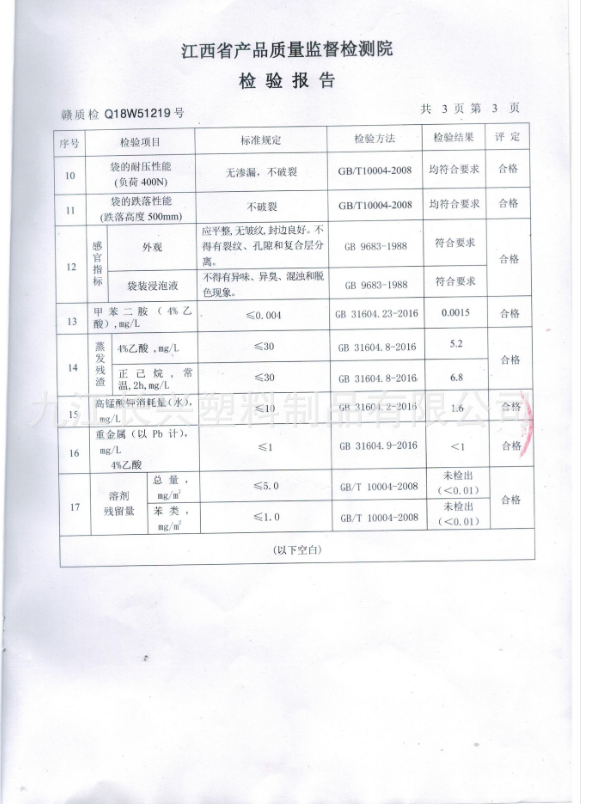 檢驗報告