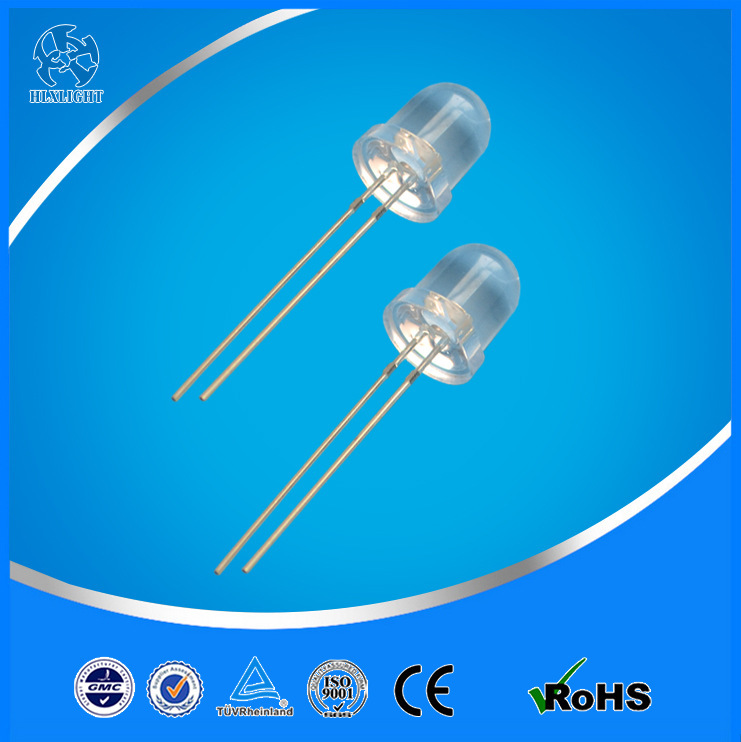 8MM round head transparent white hair white light