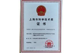 上海科学技术一等奖证书