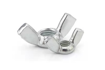high-quality white galvanized wing nut nuts hand-tightened nuts DIN315