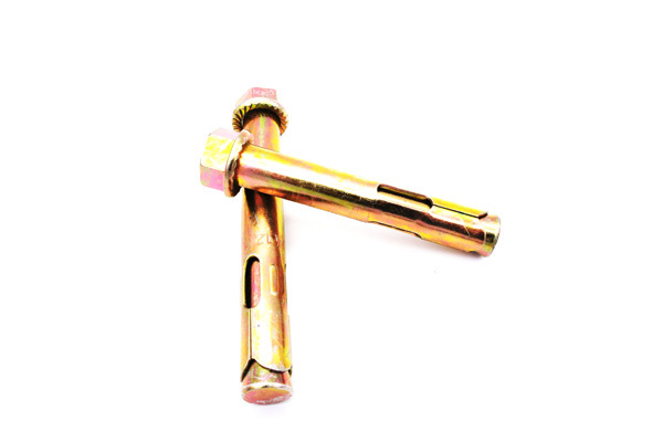 Sleeve Anchor With flange nut , Yellow Zinc Concrete flange anchor bolt