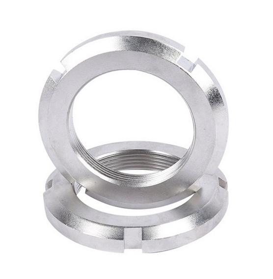 304 stainless steel slotted round nut