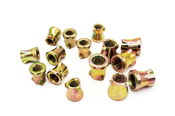 Fix-nut Yellow Zinc Plated Color Carbon Steel Fixing Nut Use On 3PCS / 4PCS Fix Anchor Bolts