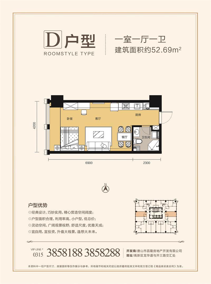 金色河畔户型D