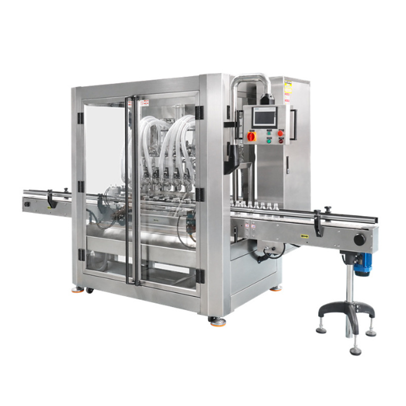 Piston type 8-head filling machine for sauces