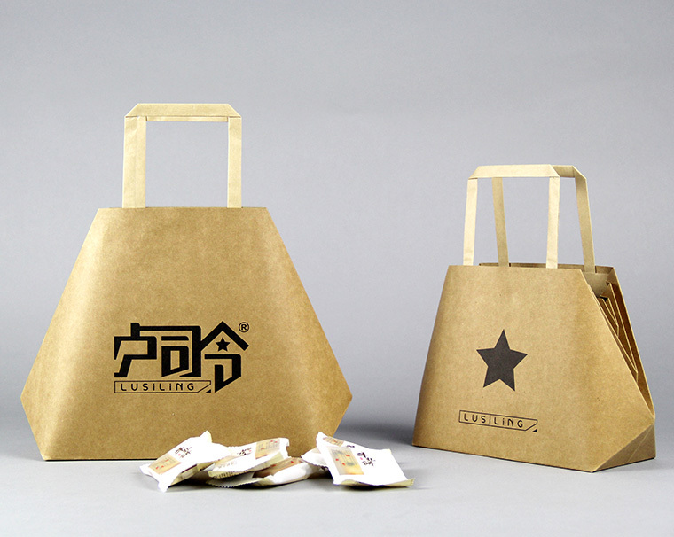 Creative Kraft Carton Customized gift bag packaging bag food bag