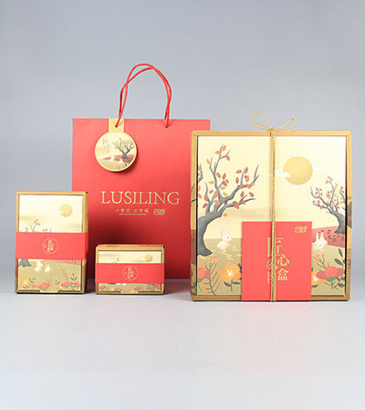 Creative Kraft Carton Customized mooncake box gift bag