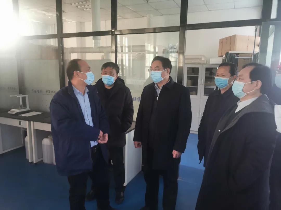 Sun Yongzhen, Vice Mayor of the Municipal People's Government, visited Junheng Biology to investigate the construction of the pilot test base