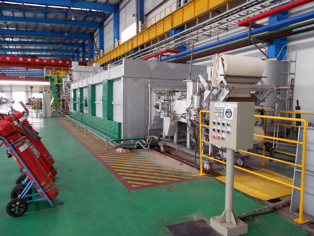 Bright annealing line for horizontal looper (electric heated)