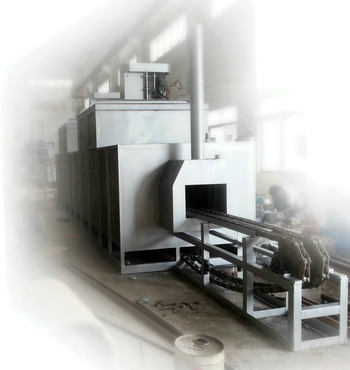Heating furnace for aluminum extrusion mould