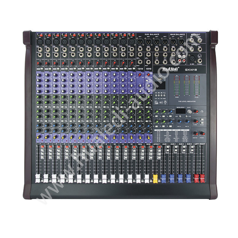 16 channels mixing console Family style