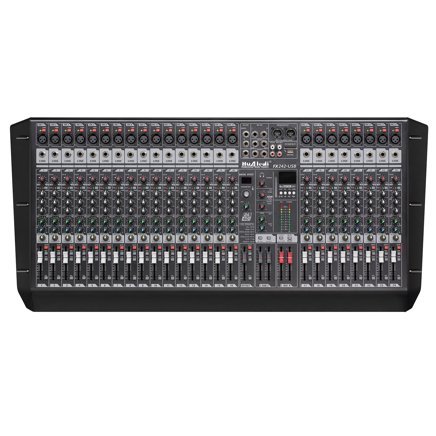 24 channels sound console Two group formation SHOW