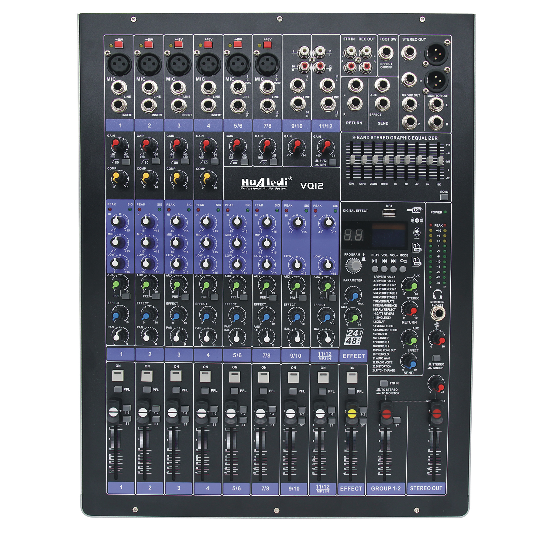 12 channels mixing console NEW