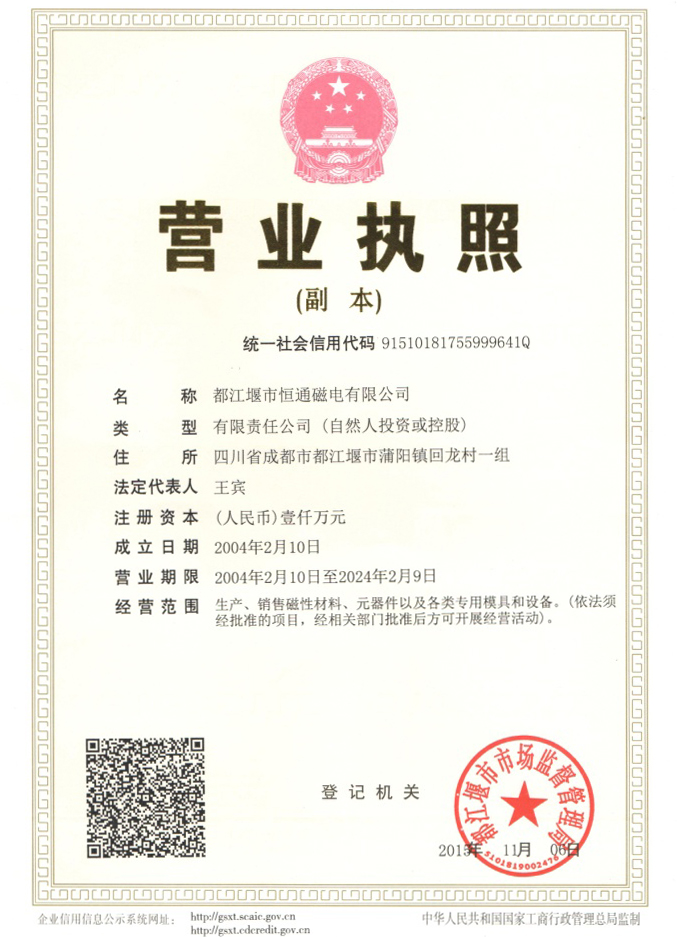 營業執照（副本）