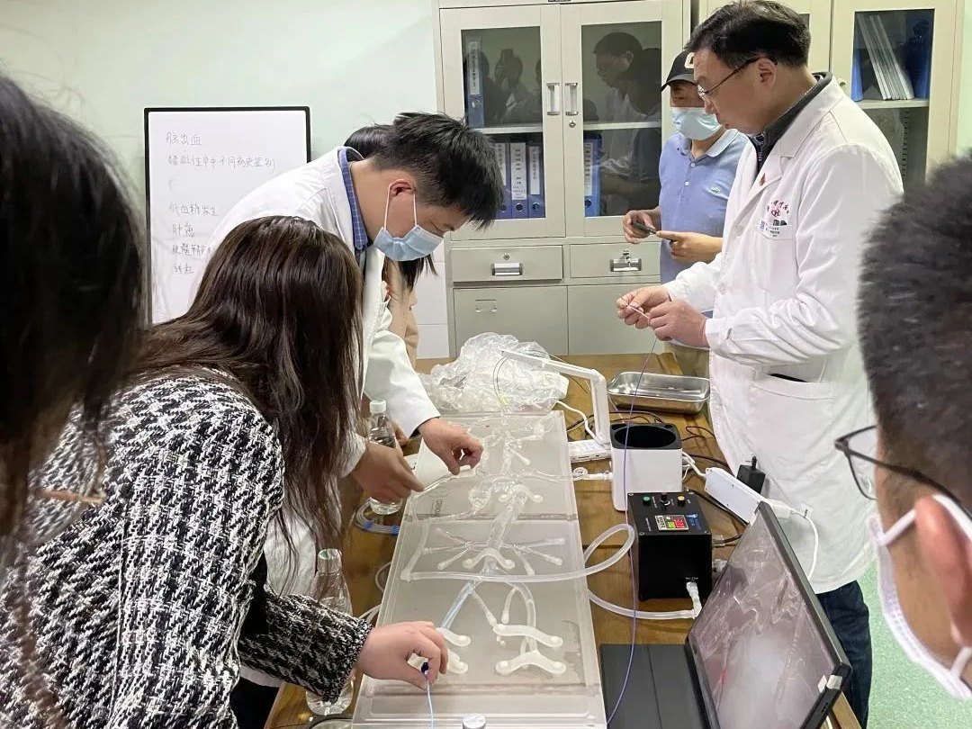 武汉大学中南医院神经内科选用创导三维神经介入血管模型开展培训