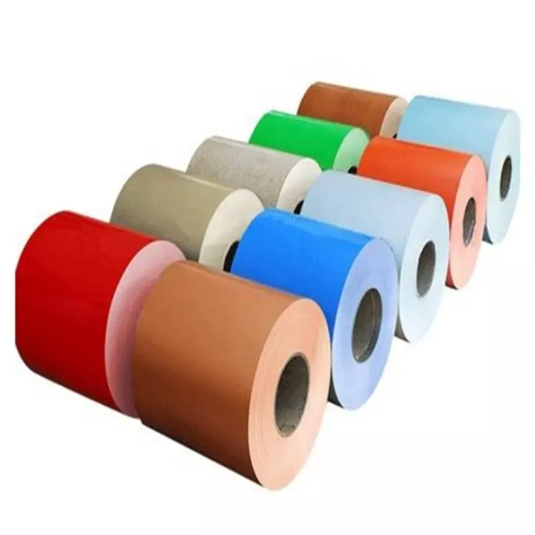 China high quality color coating galvanized 0.35mm red roll, customizable pattern