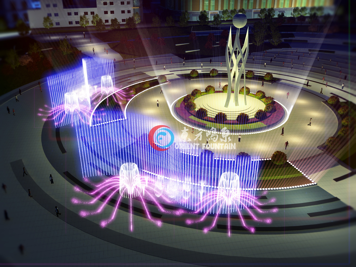 2022亚洲第一高喷泉游玩攻略,...时开始，江边灯光很美，伴...【去哪儿攻略】