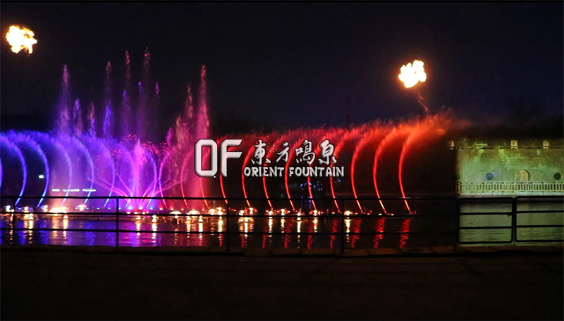 北京東方鳴泉-濮陽綠色莊園大型音樂噴泉秀精彩表演