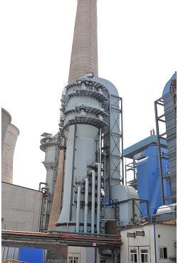 淄博熱電廠1*240t/h爐脫硫濕電工程