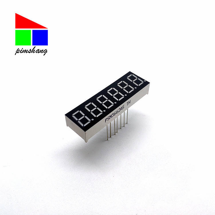 Durable quality Super bright red light 0.36 inch 6 digit 7 segment liqued crystal display