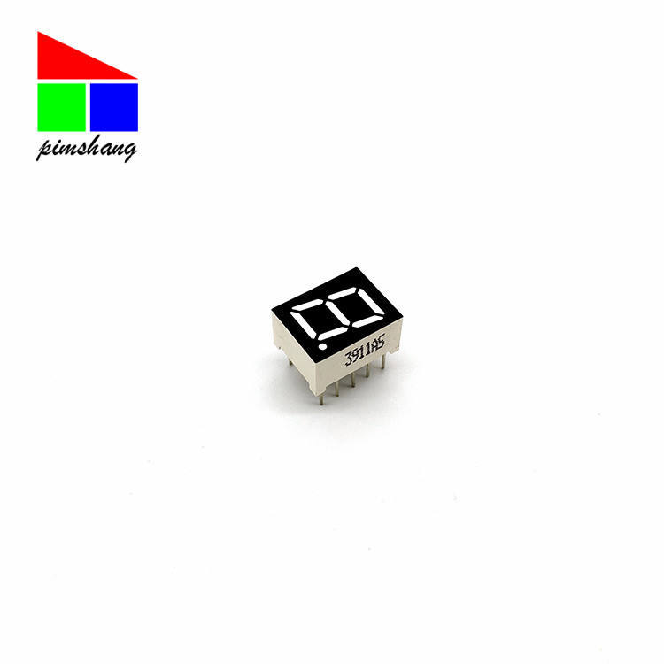 Factory direct high brightness red 1 digit 7 segment 0.39 inch digital tube