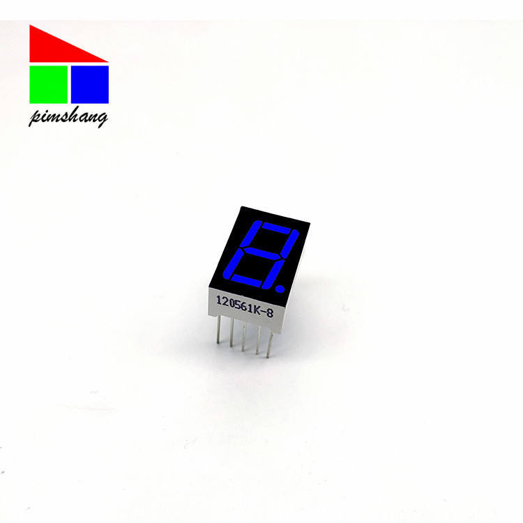 0.5 inch 1 digit high brightness red or blue light digital tube is used for testing instrument display