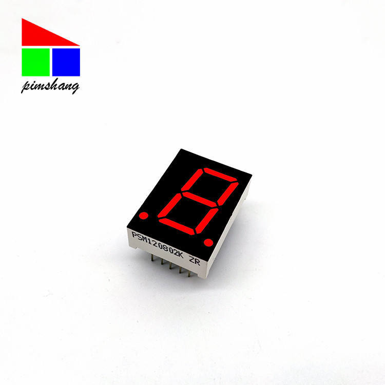 Super red 1 bit 7 segment 0.8 inch digital tube display