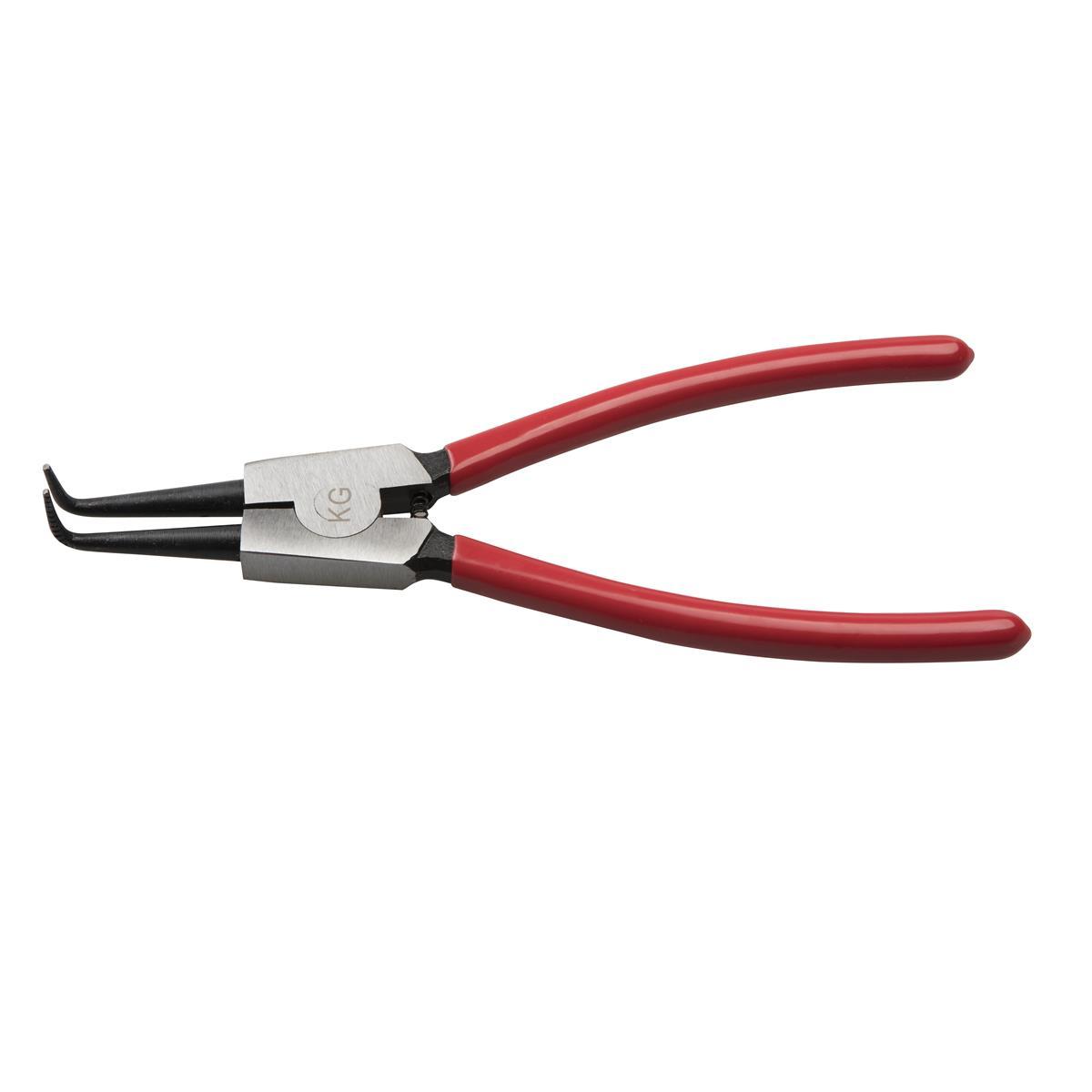 Shaft curved snap ring pliers