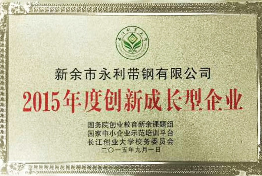Innovative growth enterprise in 2015 Innovative growth enterprise in 2015