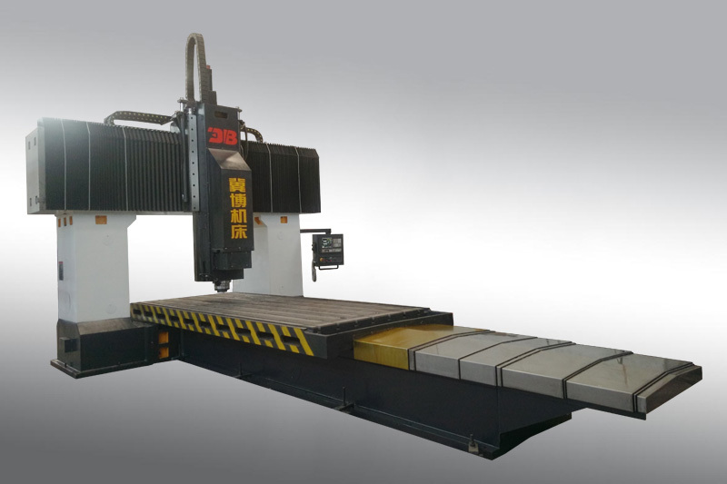 Fixed beam CNC gantry drilling and milling machine