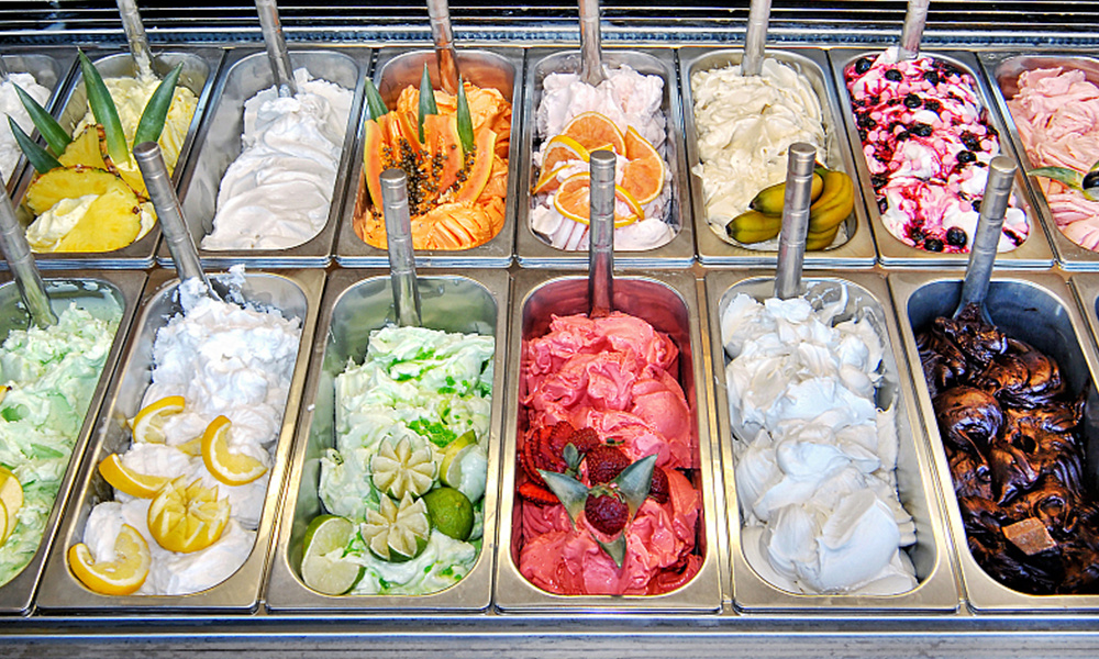 アイスクリームチェーン店での商品