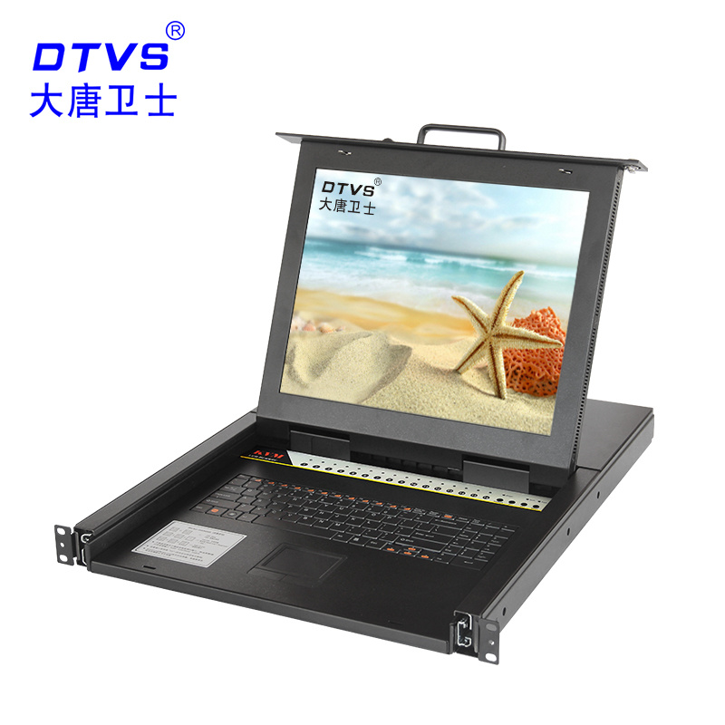 大唐卫士 标准KVM 切换器厂家DL1716-B 16路VGA口 高清屏幕显示 热键切换控制