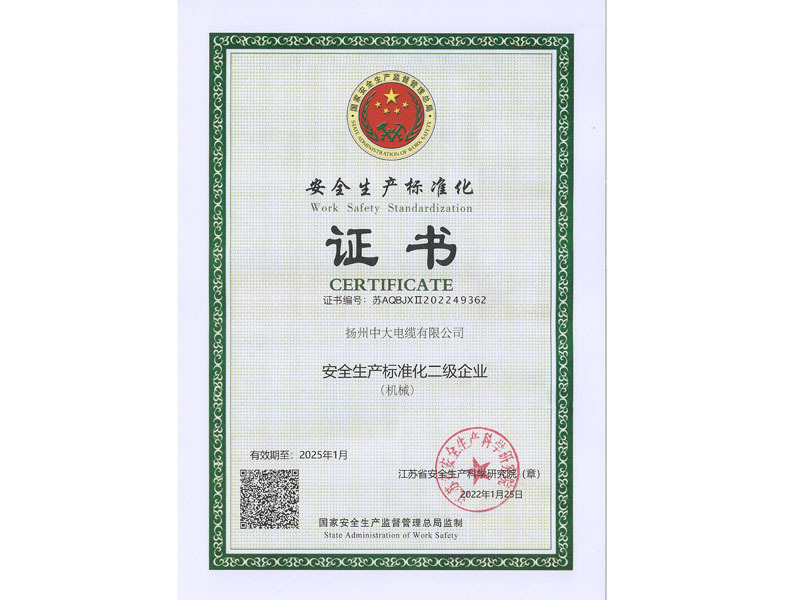 Трехуровневый сертификат предприятия по стандартизации безопасности