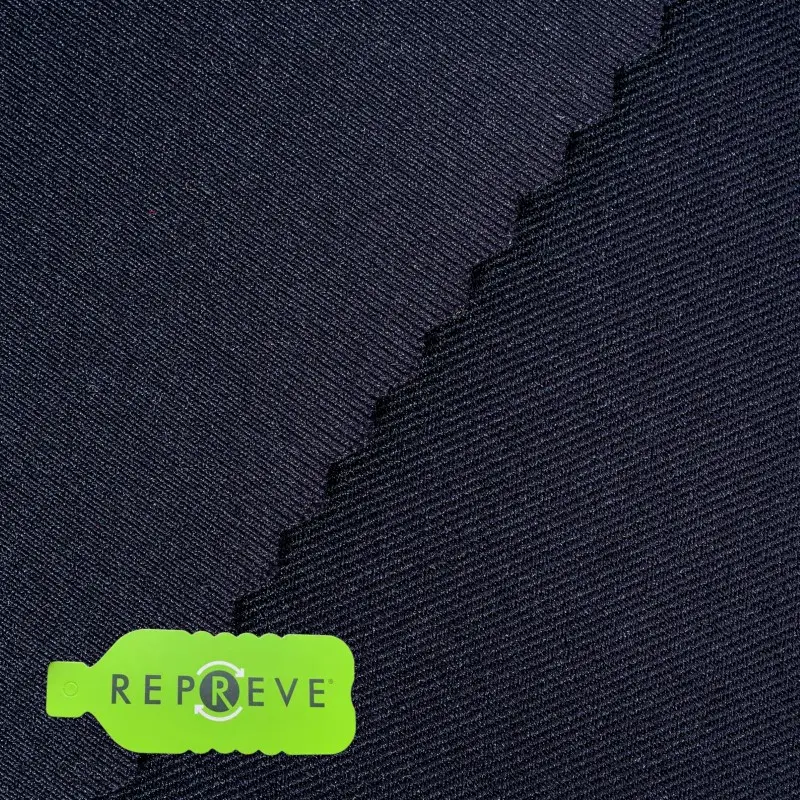 Polyester imitation cotton recycled stretch jersey