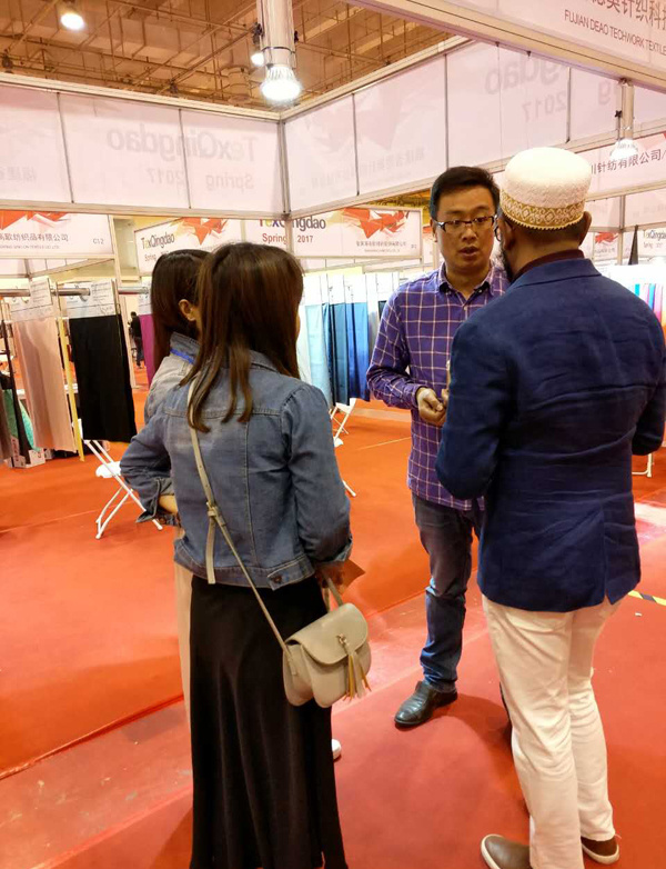 April 26-28th, 2017, we are in the Qingdao (China Mainland) Textiles Fair