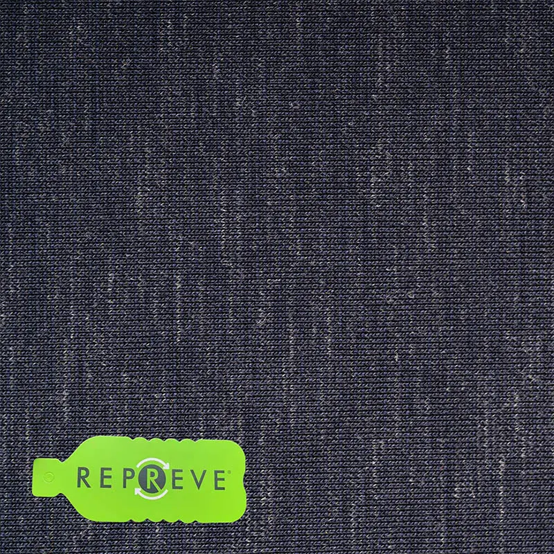 Regenerated polyester wool stretch jersey