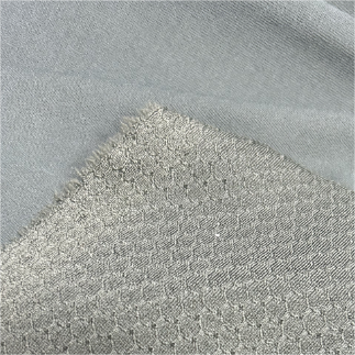 涤氨消光足球格提花布