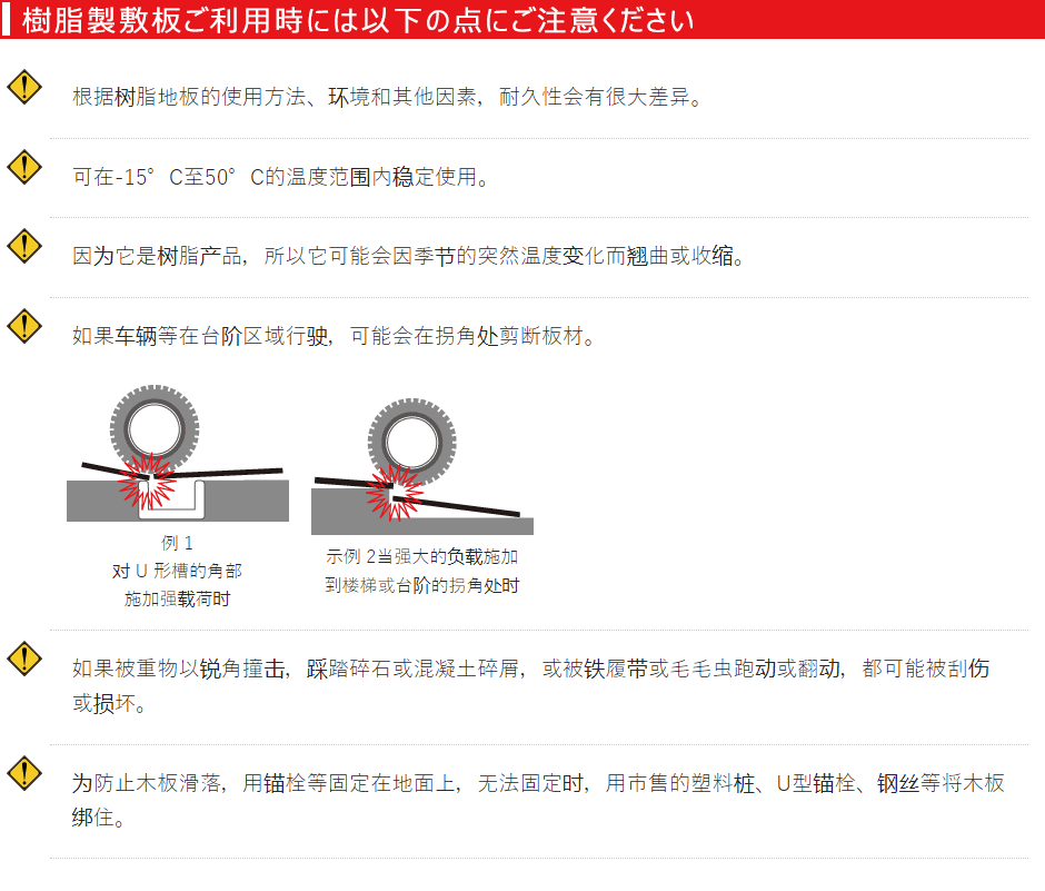 鋪路墊板注意事項