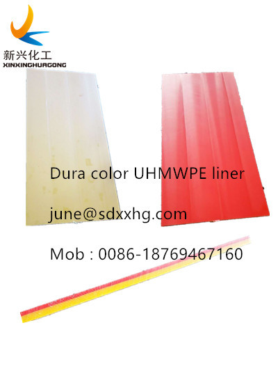 dual coloured layers UHMWPE Solid sheets liner 
