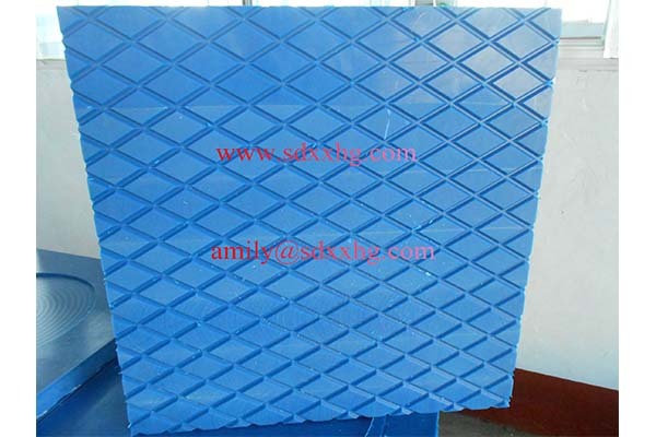 Blue UHMWPE outrigger pads/UHMWPE stabilizers Pads