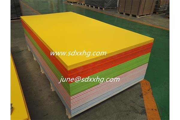 Sandwich 3 layer HDPE double color plastic sheet and board