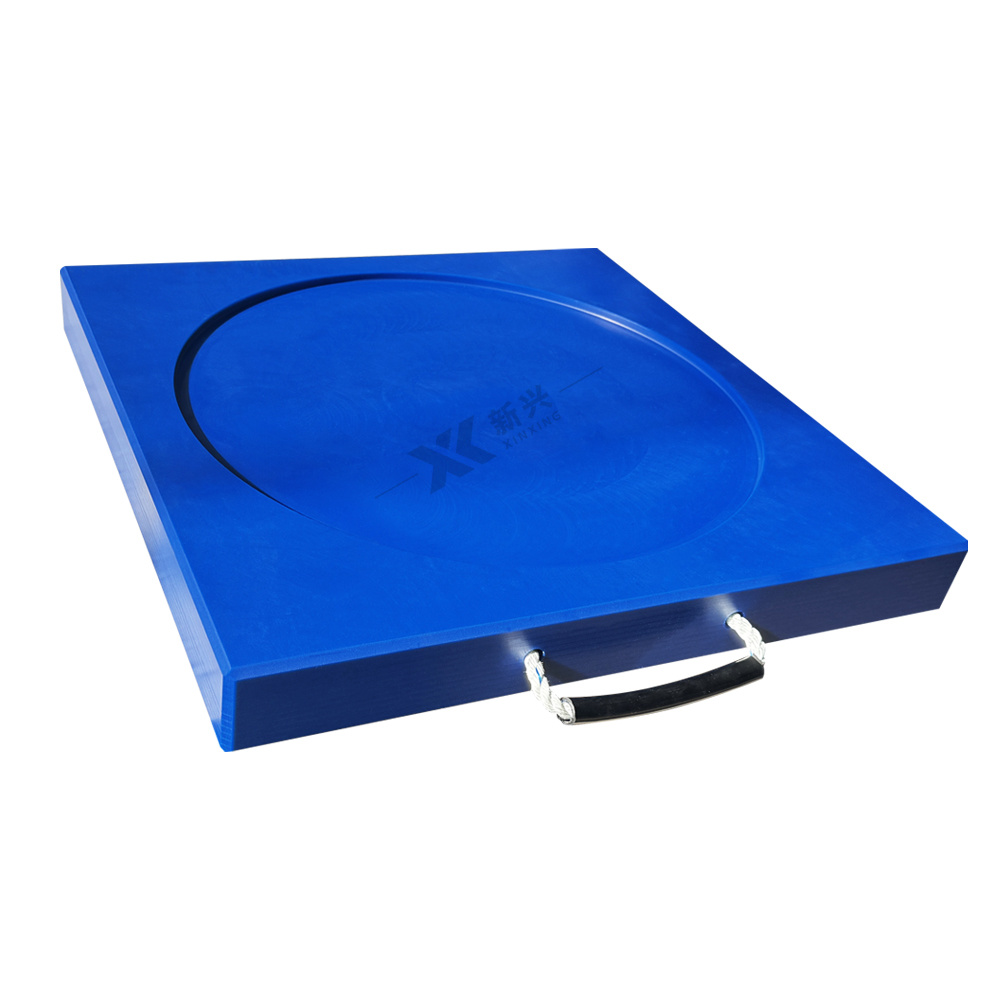 Anti-slip crane outrigger pad easy handled pe outrigger pad recyclable outrigger pad