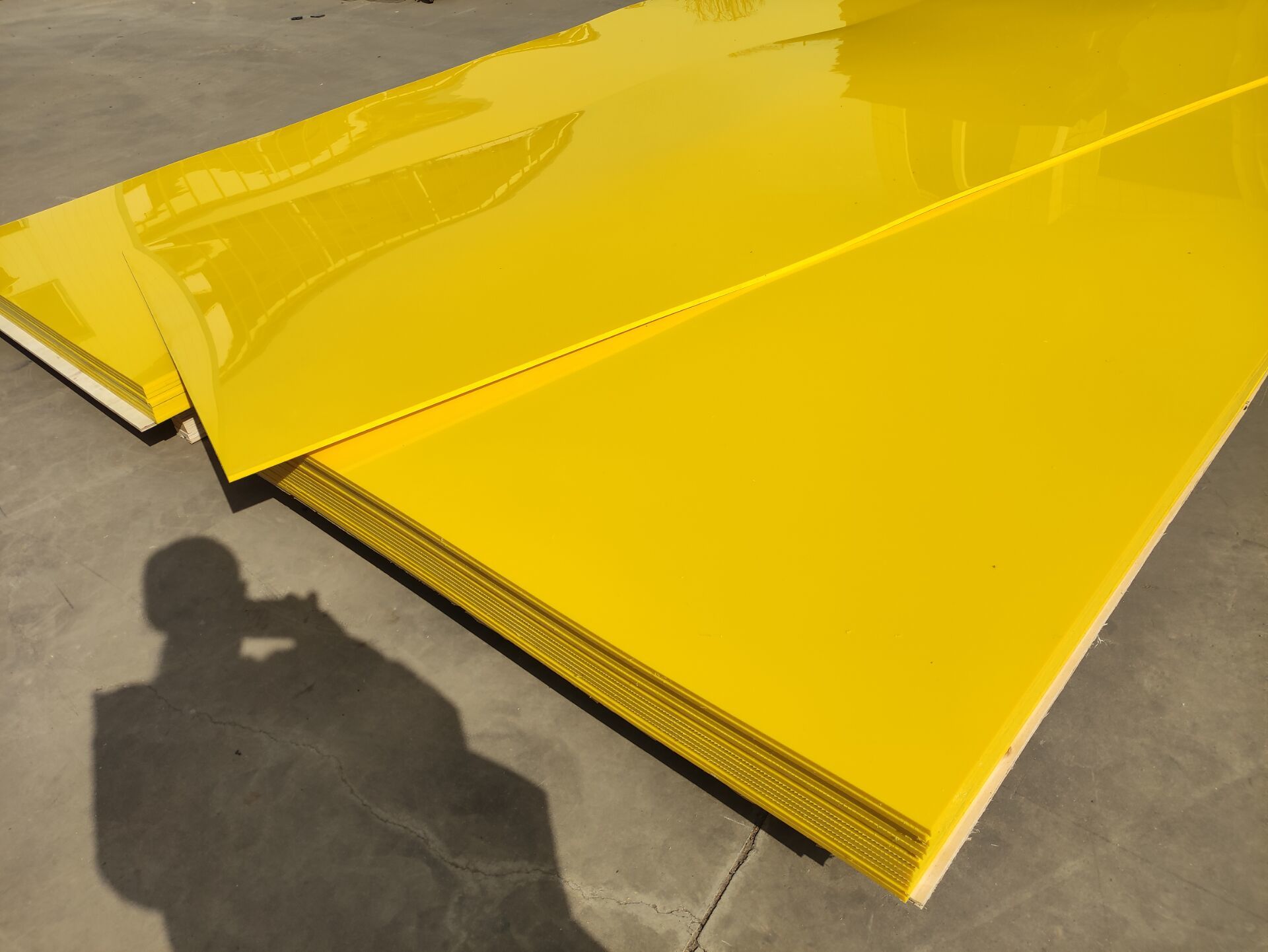 glossy High density  pe plastic extruded sheet