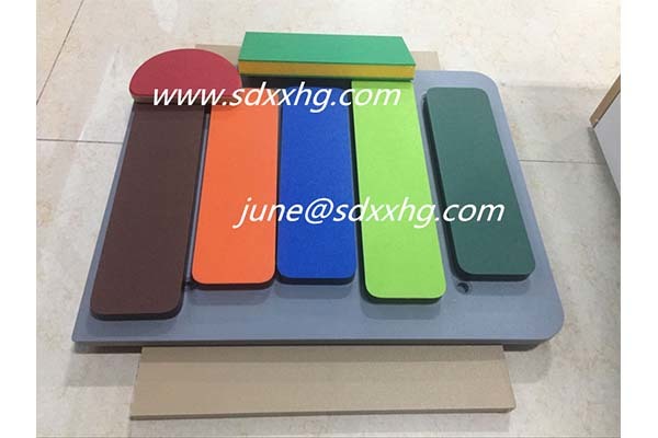 Orange skin Texture double color HDPE sheet for playground equipment