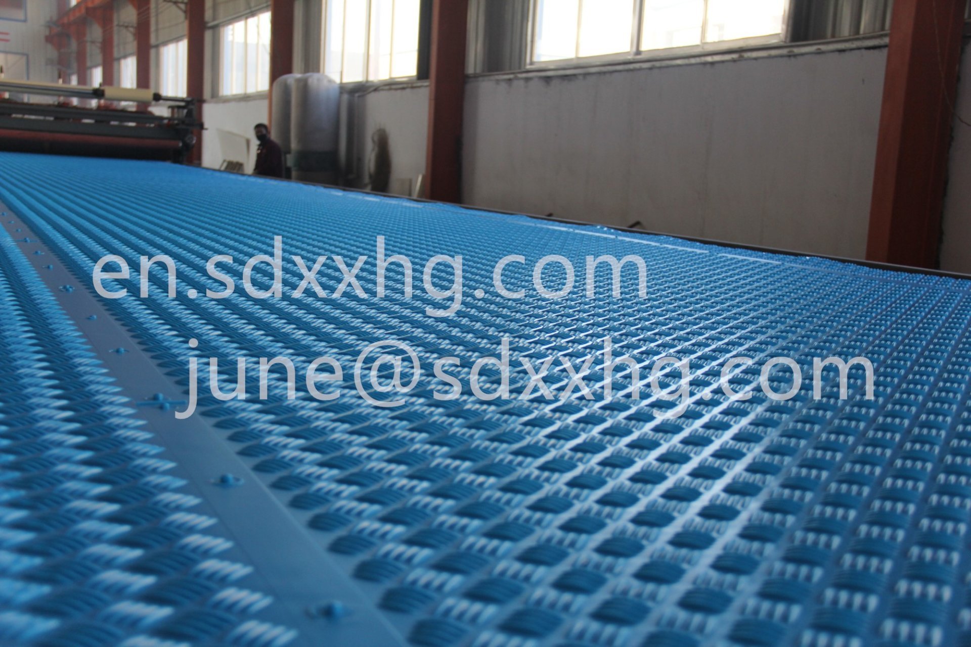 blue HDPE Road mat , temporary ground protection mats 