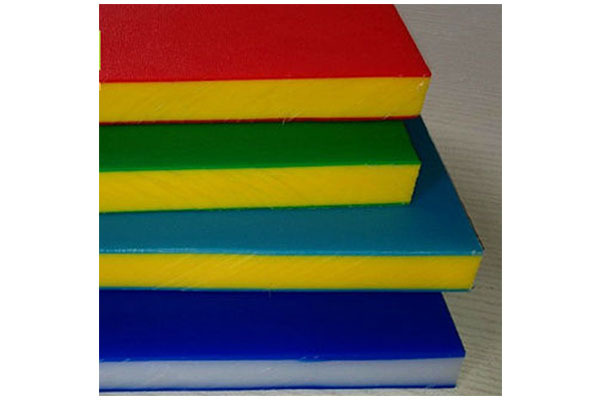 Three layered colorful HDPE Sheets