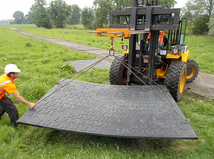 3m X 2.5m construction road mats | ground protection mats