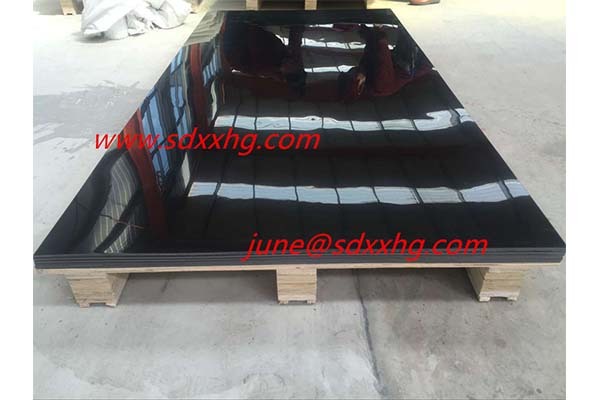 High quality PE Material extruded black color HDPE sheet