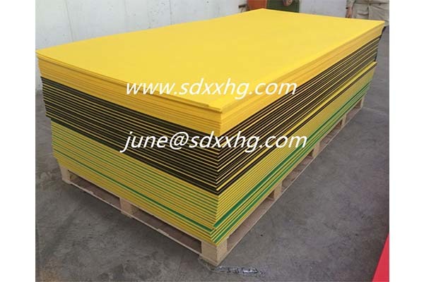 Orange skin Texture double color HDPE sheet for playground equipment